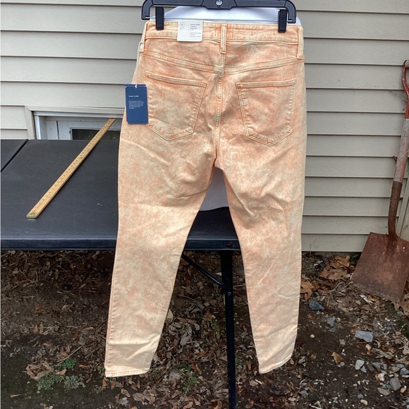 UNIVERSAL THREAD Women's High Rise Skinny Stretch Jeans Orange Acid Wash  6/28 - Picture 4 of 5